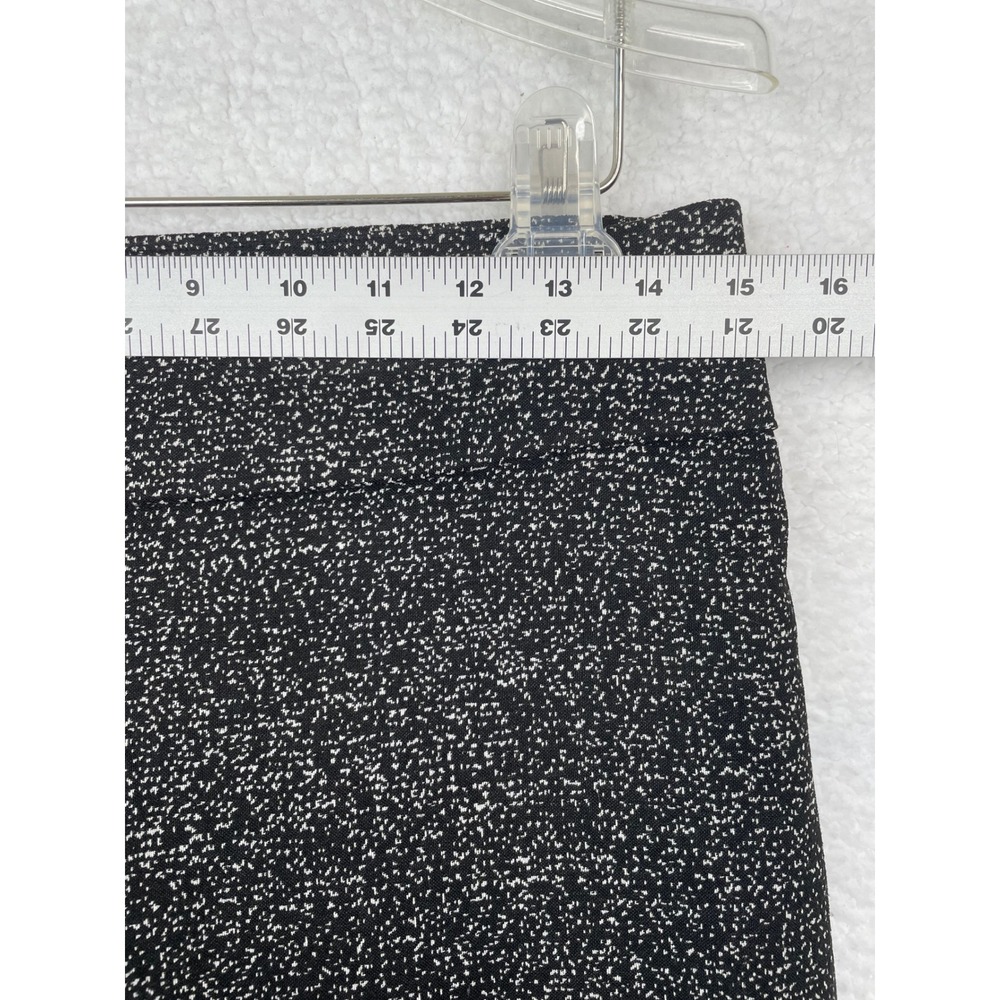 Apt 9 Brynn Women Salt and Pepper Textured Pull On Ankle Pant Size 8 Black White - Picture 6 of 9